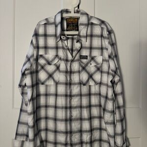 DIXXON Black and White Checkered Flannel